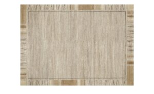 Handgeknüpfter Naturteppich  Sensation Silk Rekhi ¦ beige ¦ Wolle ¦ Maße (cm): B: 140