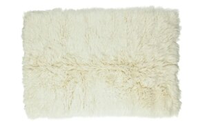 THEKO Flokati Wollteppich  Flokos ¦ beige ¦ Wolle ¦ Maße (cm): B: 70 H: 10