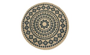 Jute-Teppich  Mamda Ornament ¦ beige ¦ Jute Ø: 80