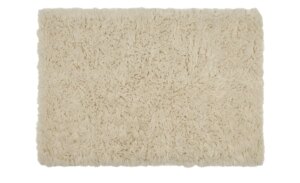 Hirten-Teppich  Flokati ¦ beige ¦ Wolle ¦ Maße (cm): B: 60 H: 7