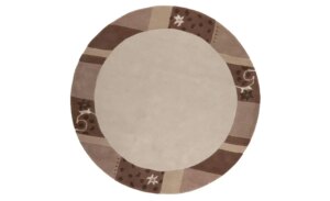 THEKO Wollteppich  Royal Ganges ¦ beige ¦ Wolle ¦ Maße (cm): B: 150 H: 1