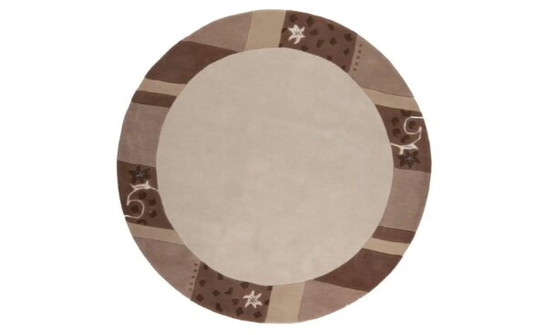 THEKO Wollteppich  Royal Ganges ¦ beige ¦ Wolle ¦ Maße (cm): B: 150 H: 1